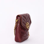 Chanel Chevron Envelope Flap Bordeaux Caviar 24K GP