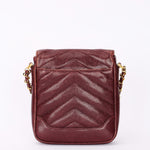 Chanel Chevron Envelope Flap Bordeaux Caviar 24K GP