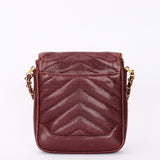 Chanel Chevron Envelope Flap Bordeaux Caviar 24K GP