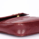Chanel Chevron Envelope Flap Bordeaux Caviar 24K GP