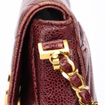 Chanel Chevron Envelope Flap Bordeaux Caviar 24K GP