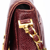 Chanel Chevron Envelope Flap Bordeaux Caviar 24K GP