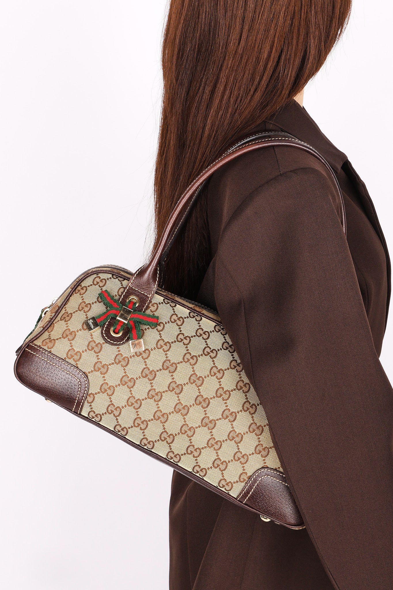 Gucci Monogram Princy East West Shoulder Bag