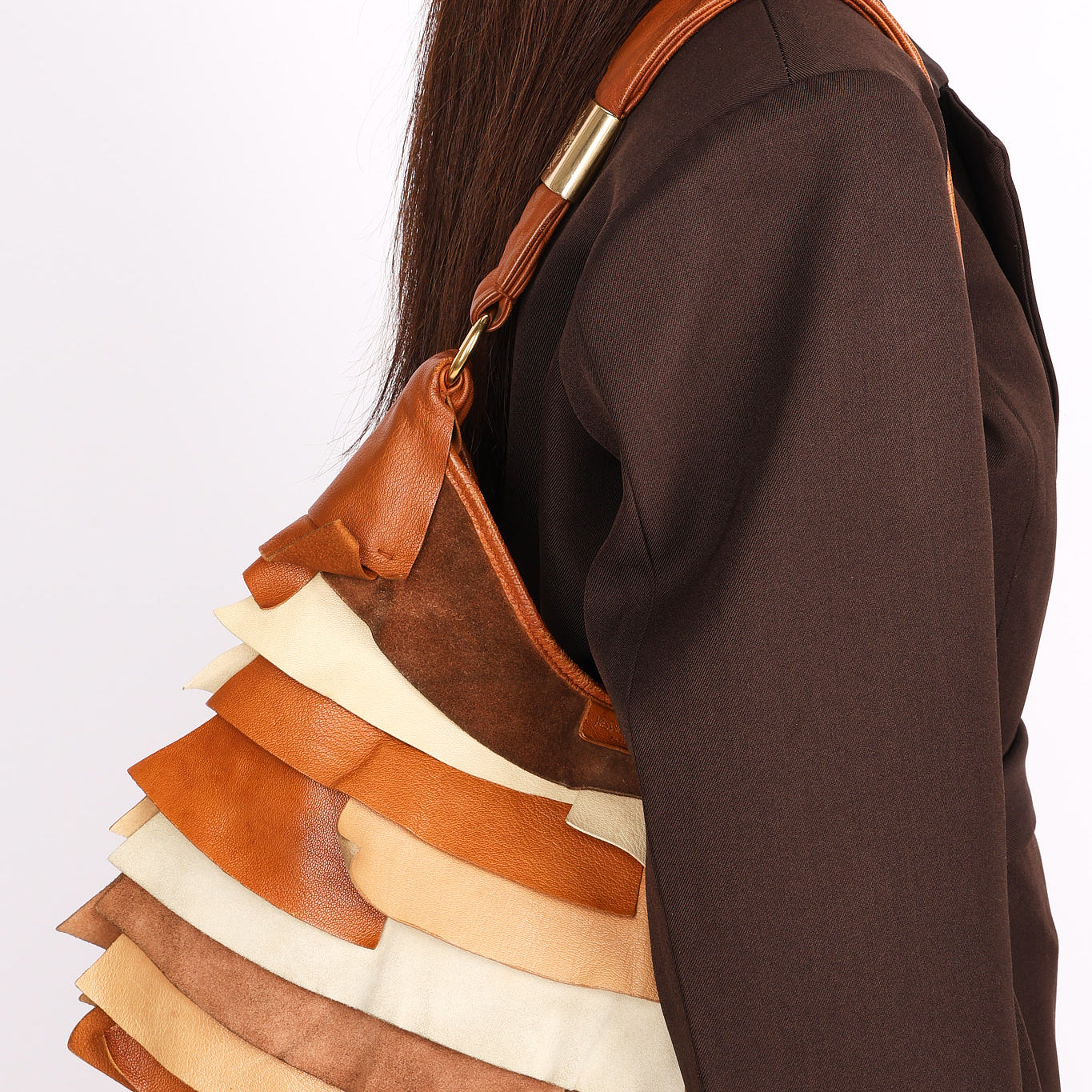 Yves Saint Laurent St. Tropez Ruffle Hobo