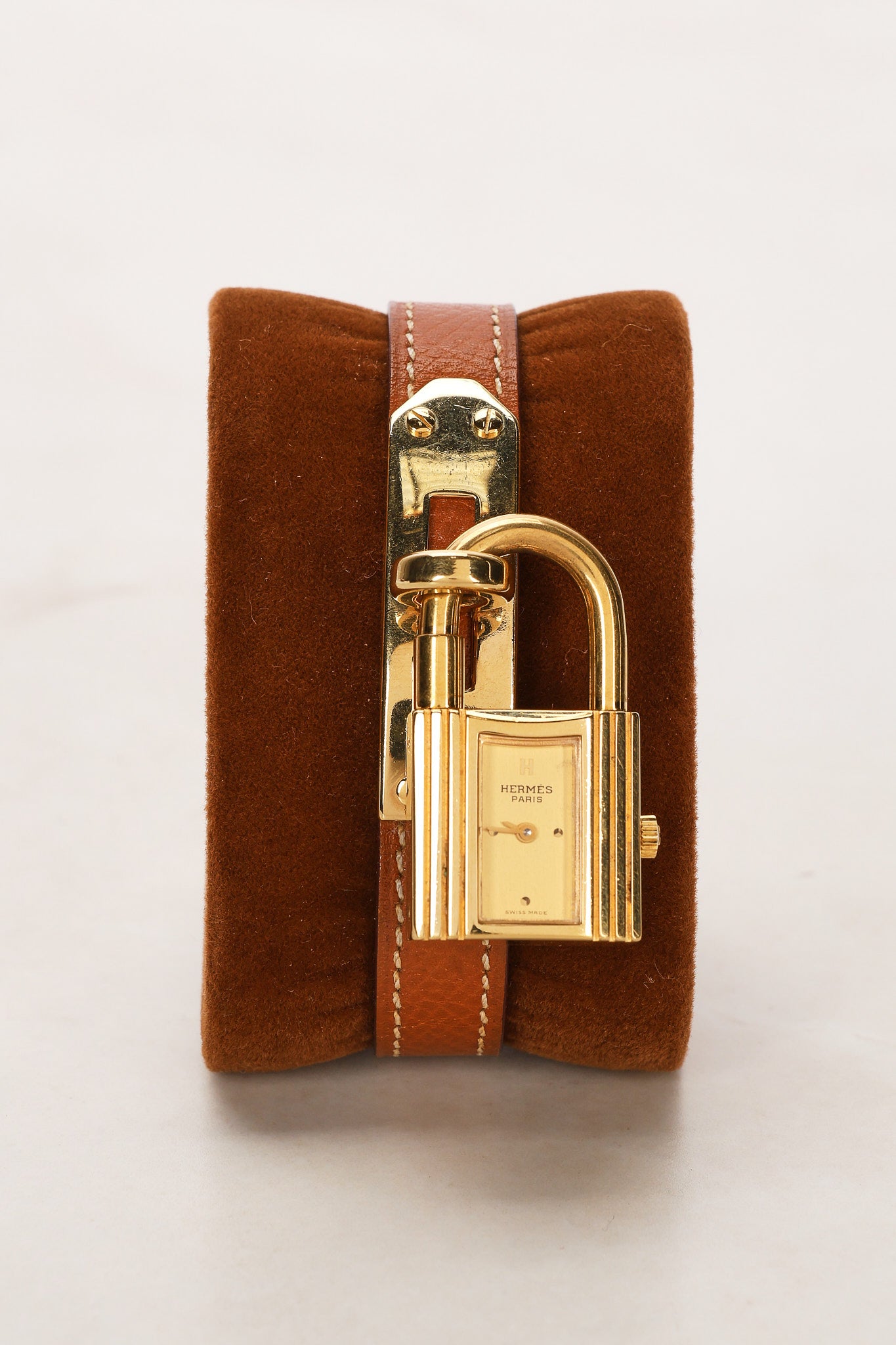 Hermès Kelly Cadena Gold Epsom Leather Watch 20mm