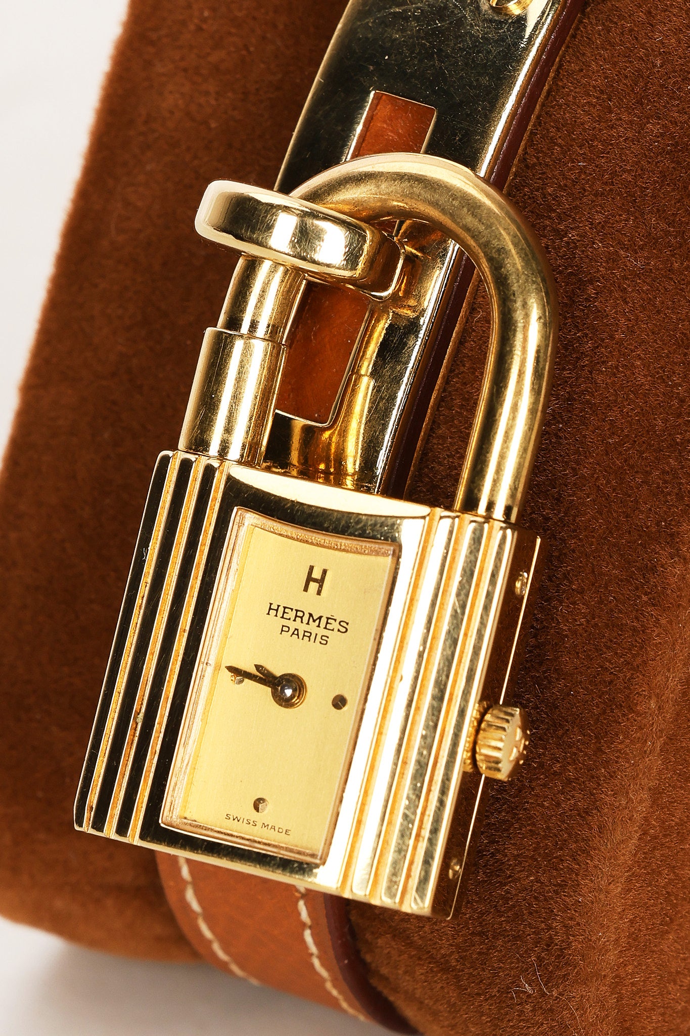 Hermès Kelly Cadena Gold Epsom Leather Watch 20mm