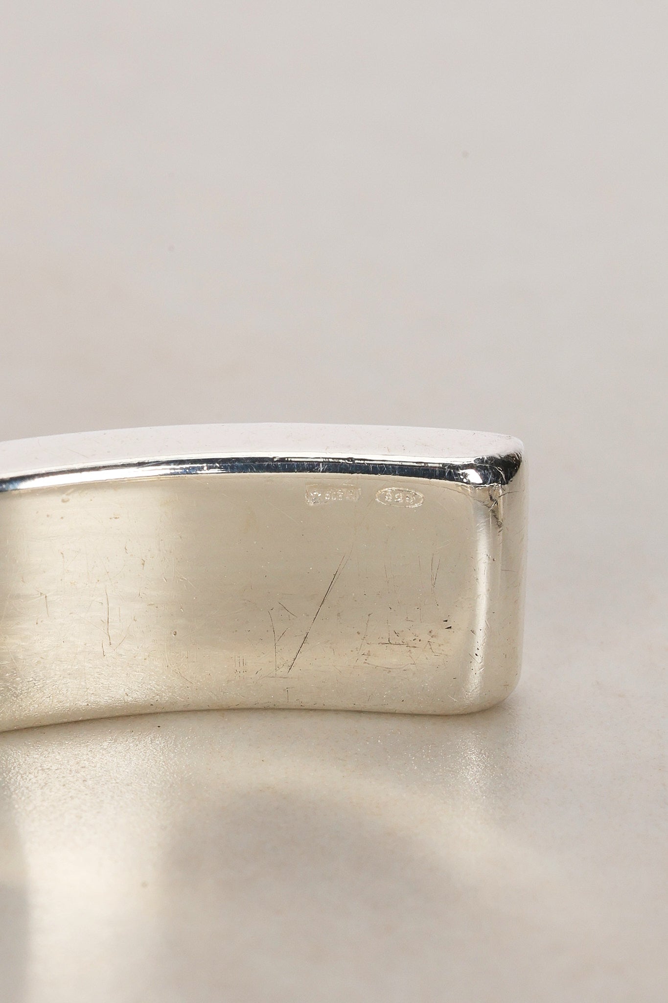 Gucci Ag925 Sterling Silver G Cuff Bracelet