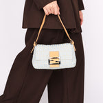 Fendi Zucchino Denim Baguette
