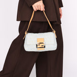 Fendi Zucchino Denim Baguette