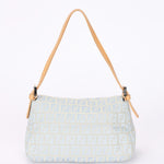 Fendi Zucchino Light Blue Mini Mamma Baguette