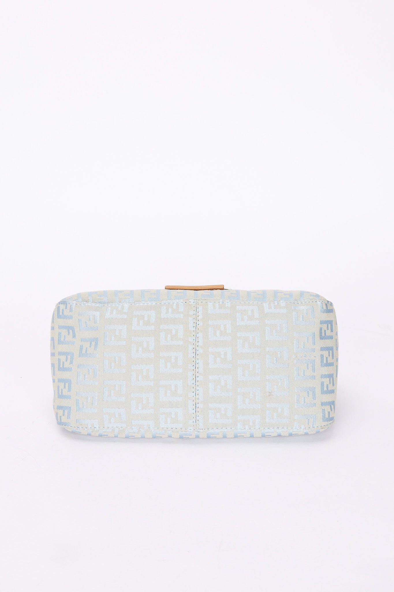 Fendi Zucchino Light Blue Mini Mamma Baguette