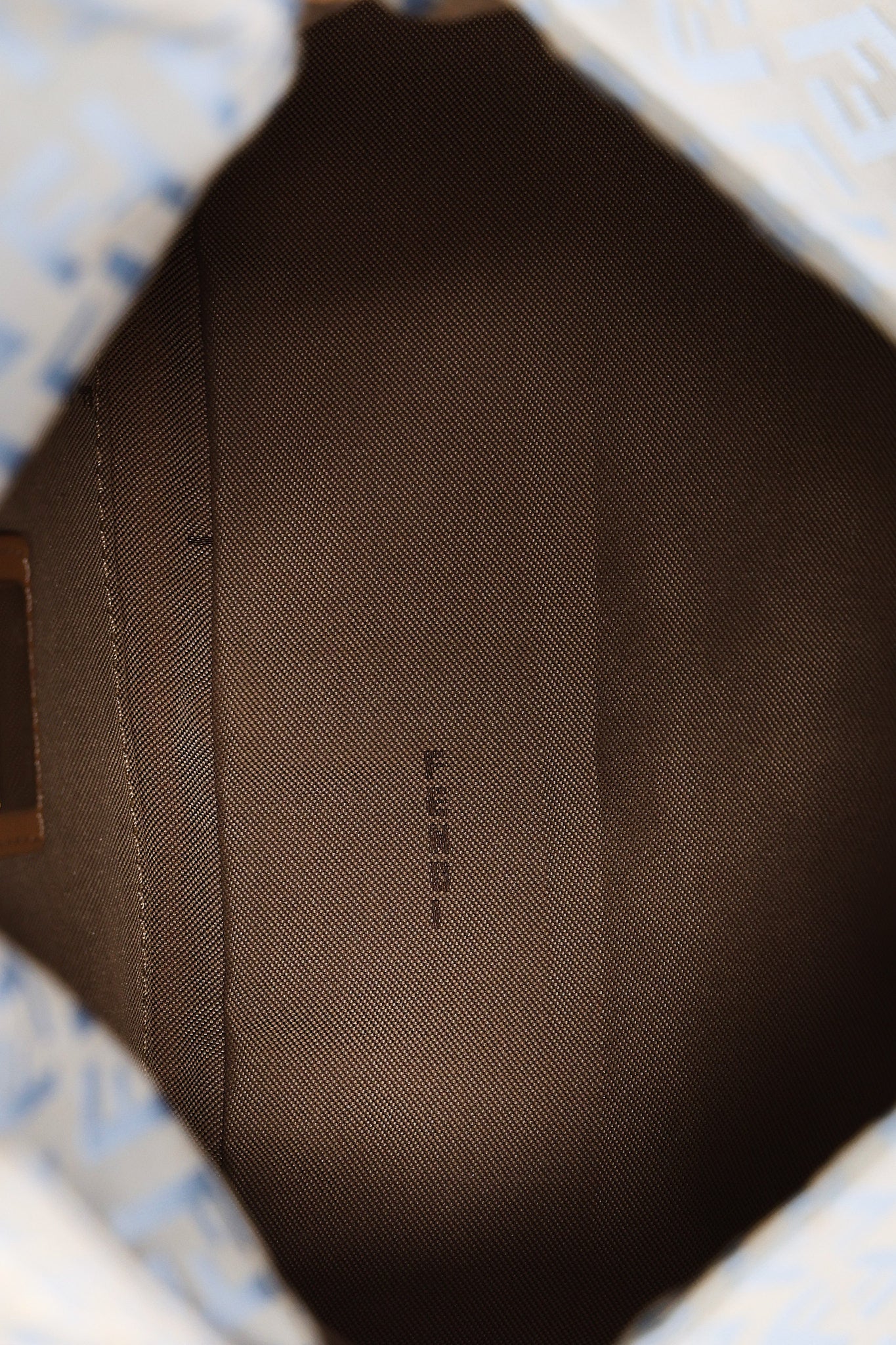 Fendi Zucchino Light Blue Mini Mamma Baguette