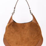 Gucci Micro Monogram Suede Medium B Shoulder Bag