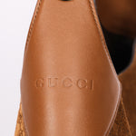 Gucci Micro Monogram Suede Medium B Shoulder Bag