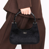 Gucci Ponyhair Bamboo Bar Top Handle Bag