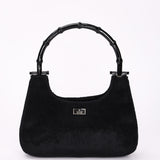 Gucci Ponyhair Bamboo Bar Top Handle Bag