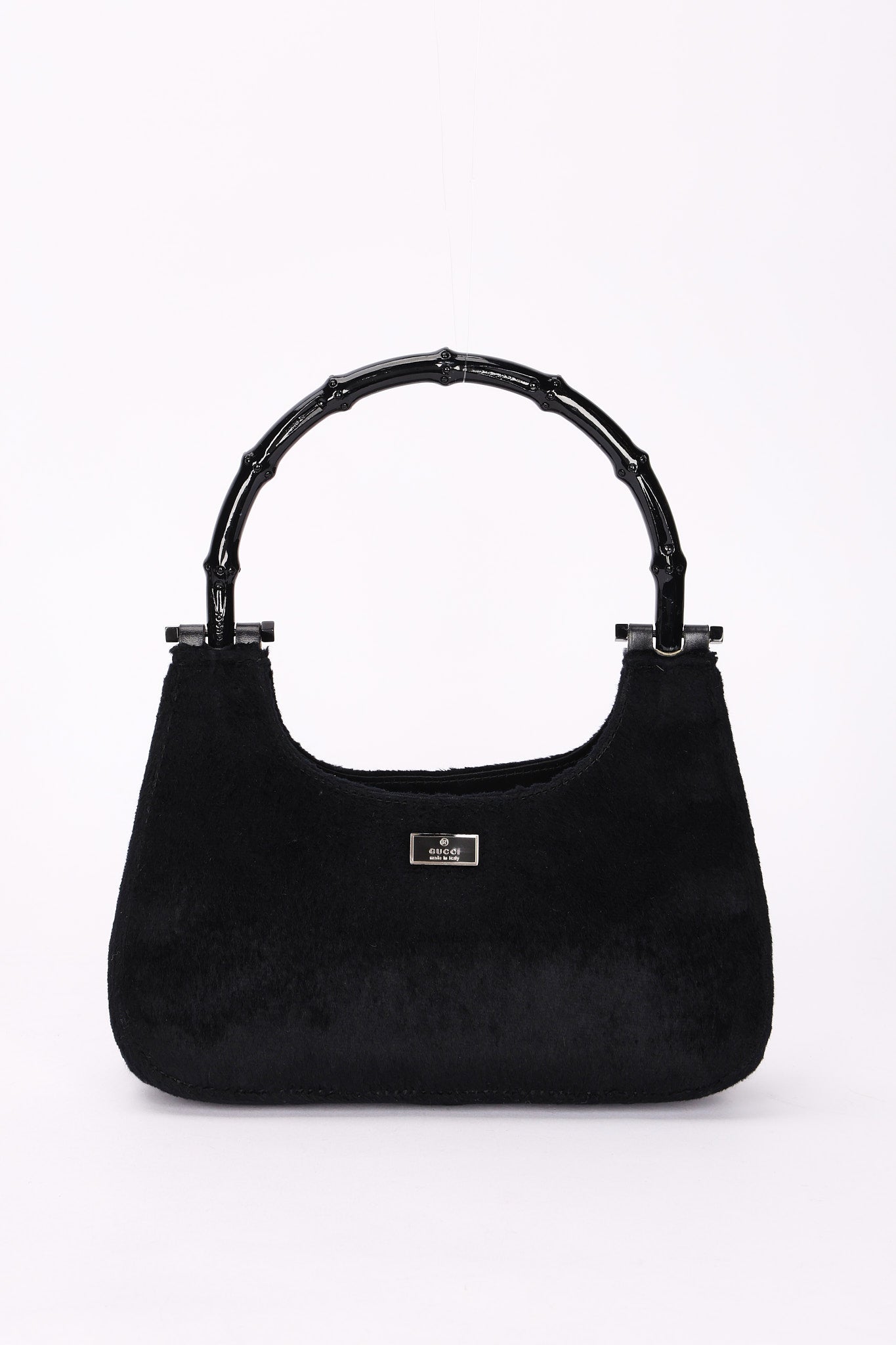 Gucci Ponyhair Bamboo Bar Top Handle Bag