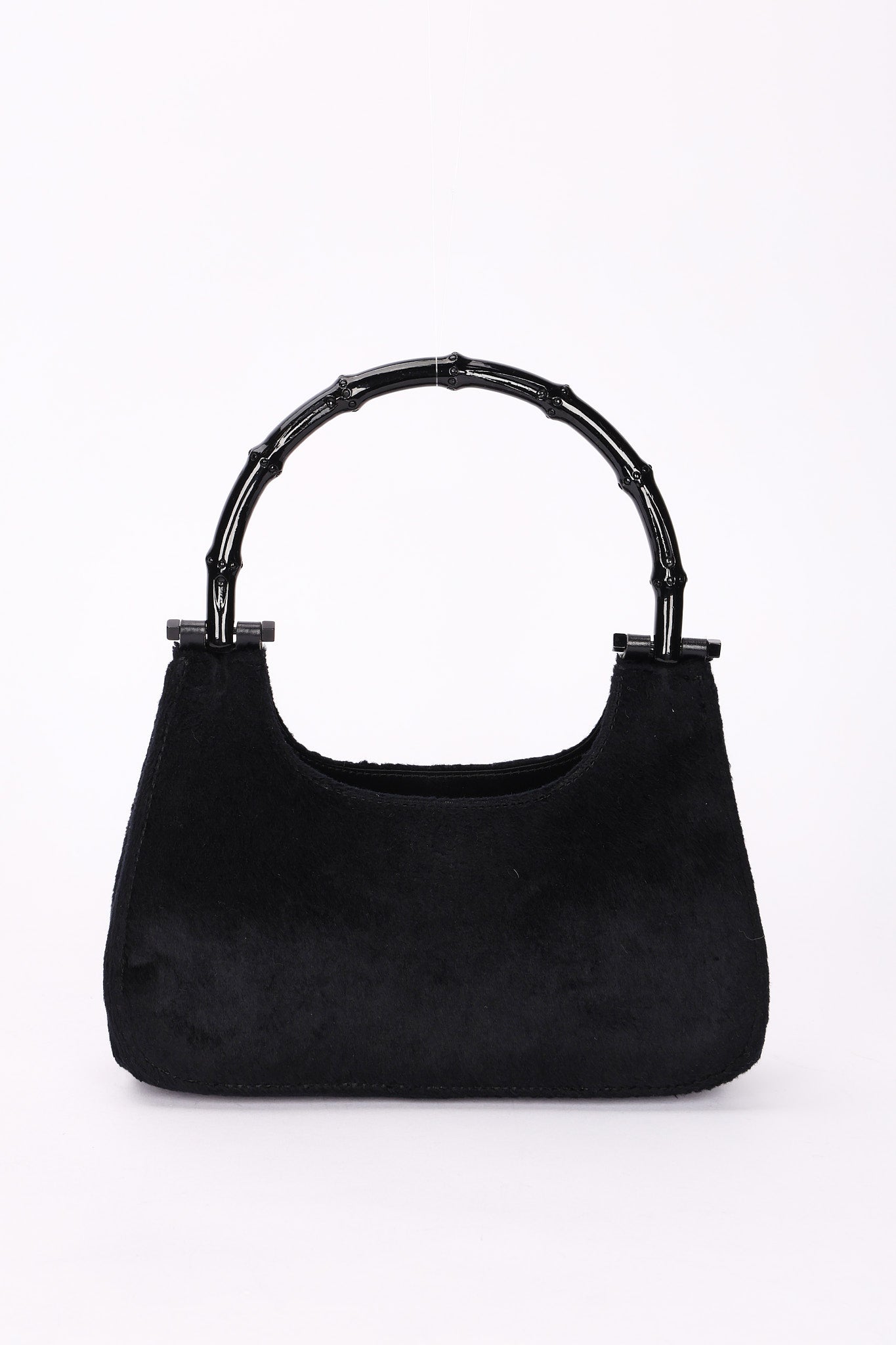 Gucci Ponyhair Bamboo Bar Top Handle Bag