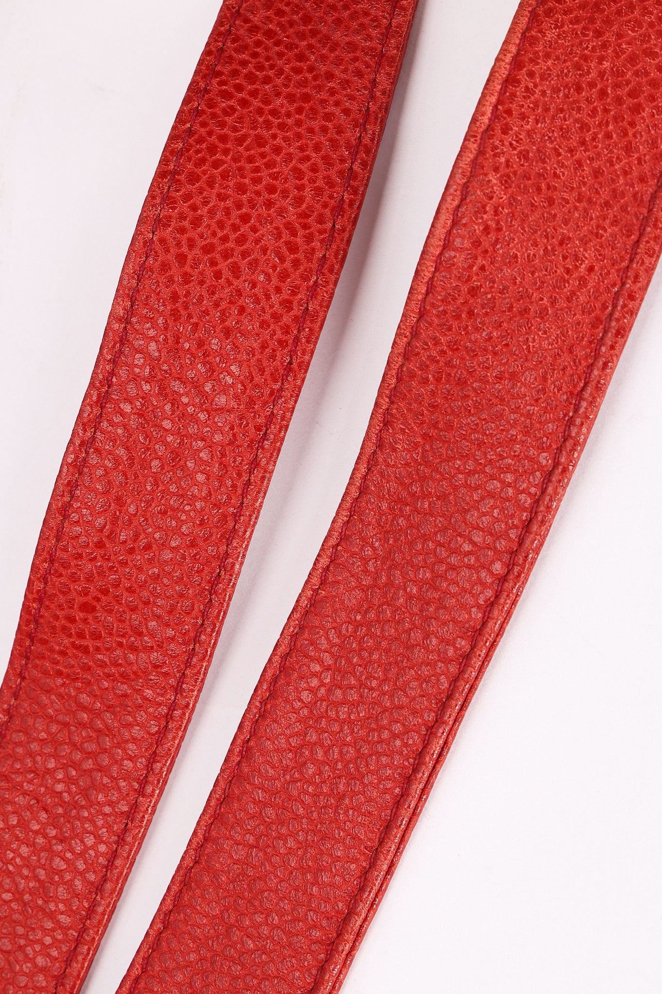 Chanel CC Perforated Tote Red Caviar 24K GP