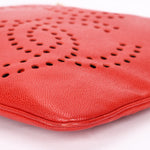 Chanel CC Perforated Tote Red Caviar 24K GP