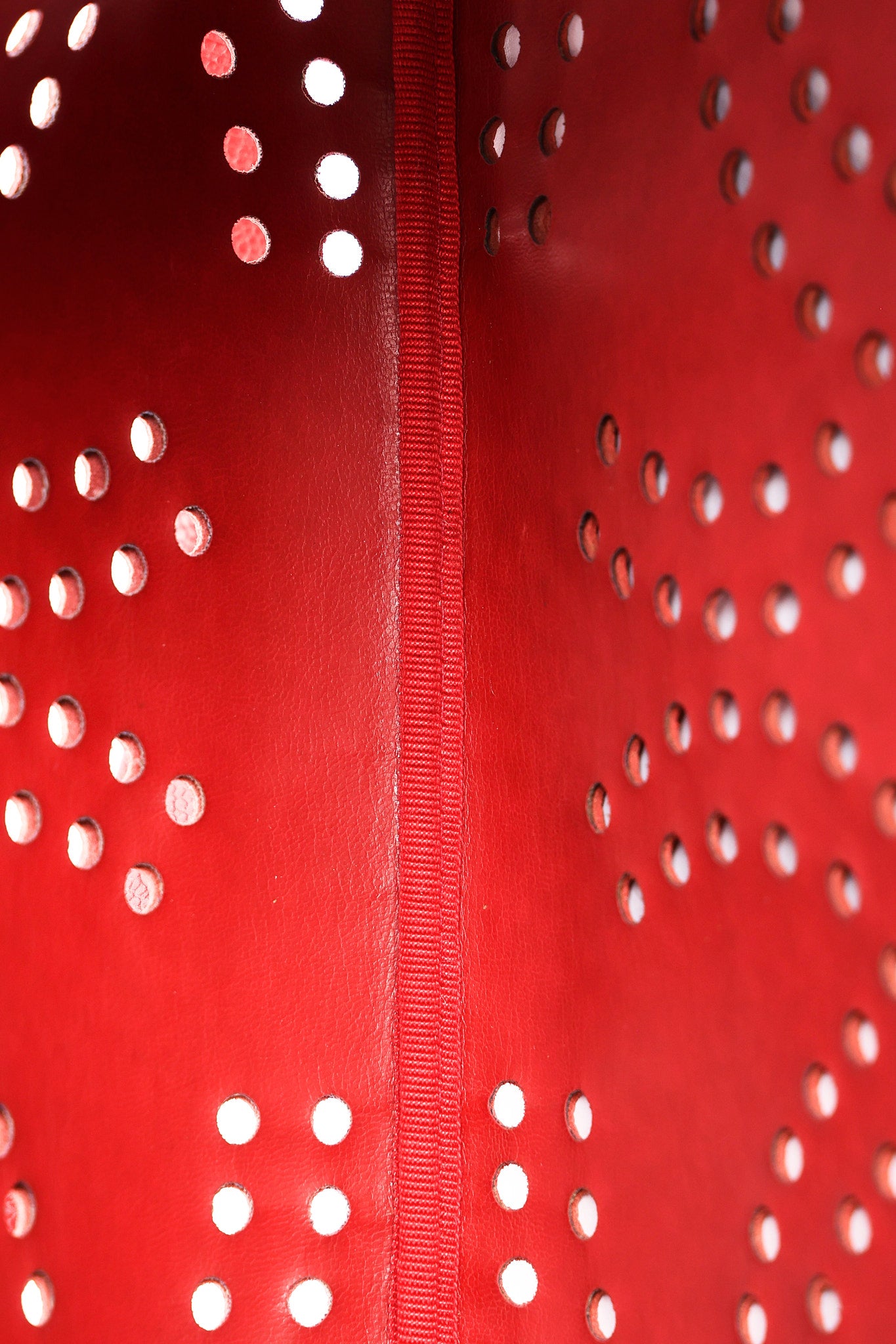 Chanel CC Perforated Tote Red Caviar 24K GP