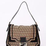 Fendi Zucchino Velvet Trim Mamma Forever Baguette GHW