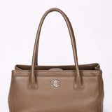 Chanel Cerf Executive Tote Taupe Caviar SHW