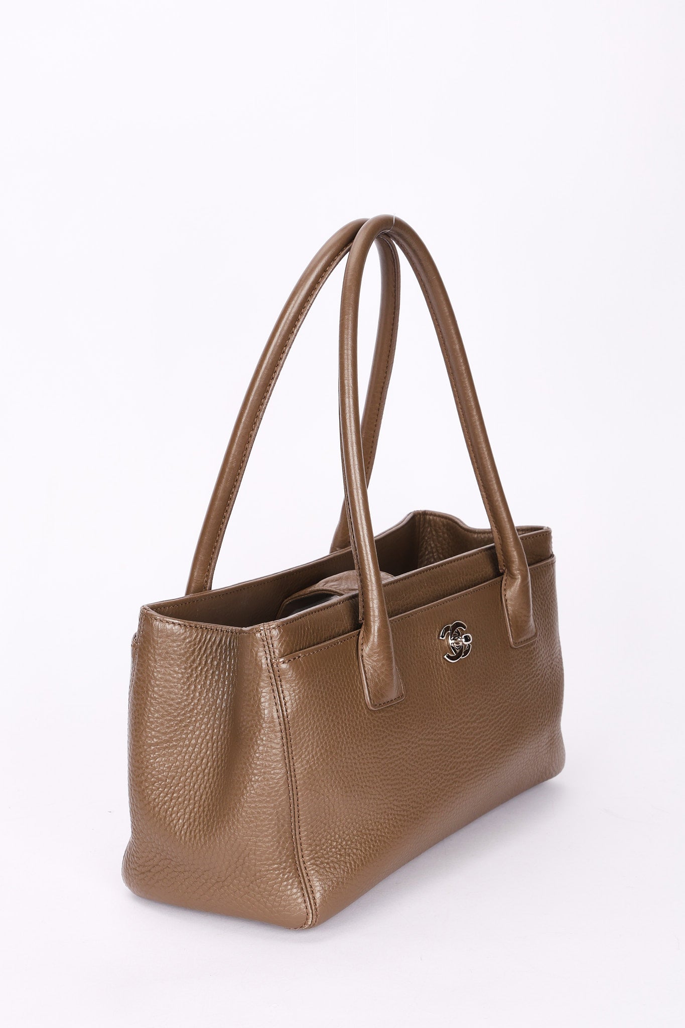 Chanel Cerf Executive Tote Taupe Caviar SHW