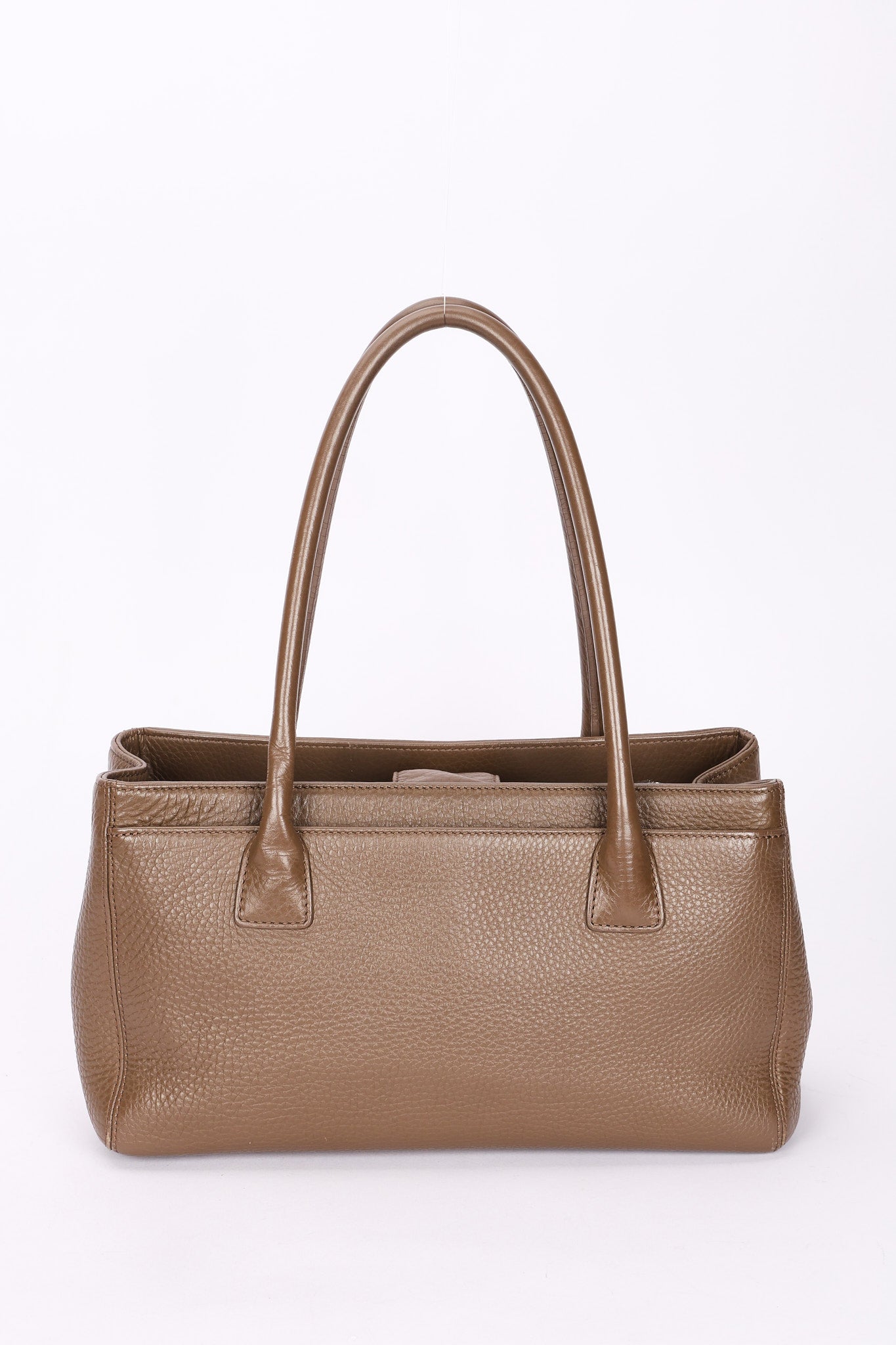 Chanel Cerf Executive Tote Taupe Caviar SHW