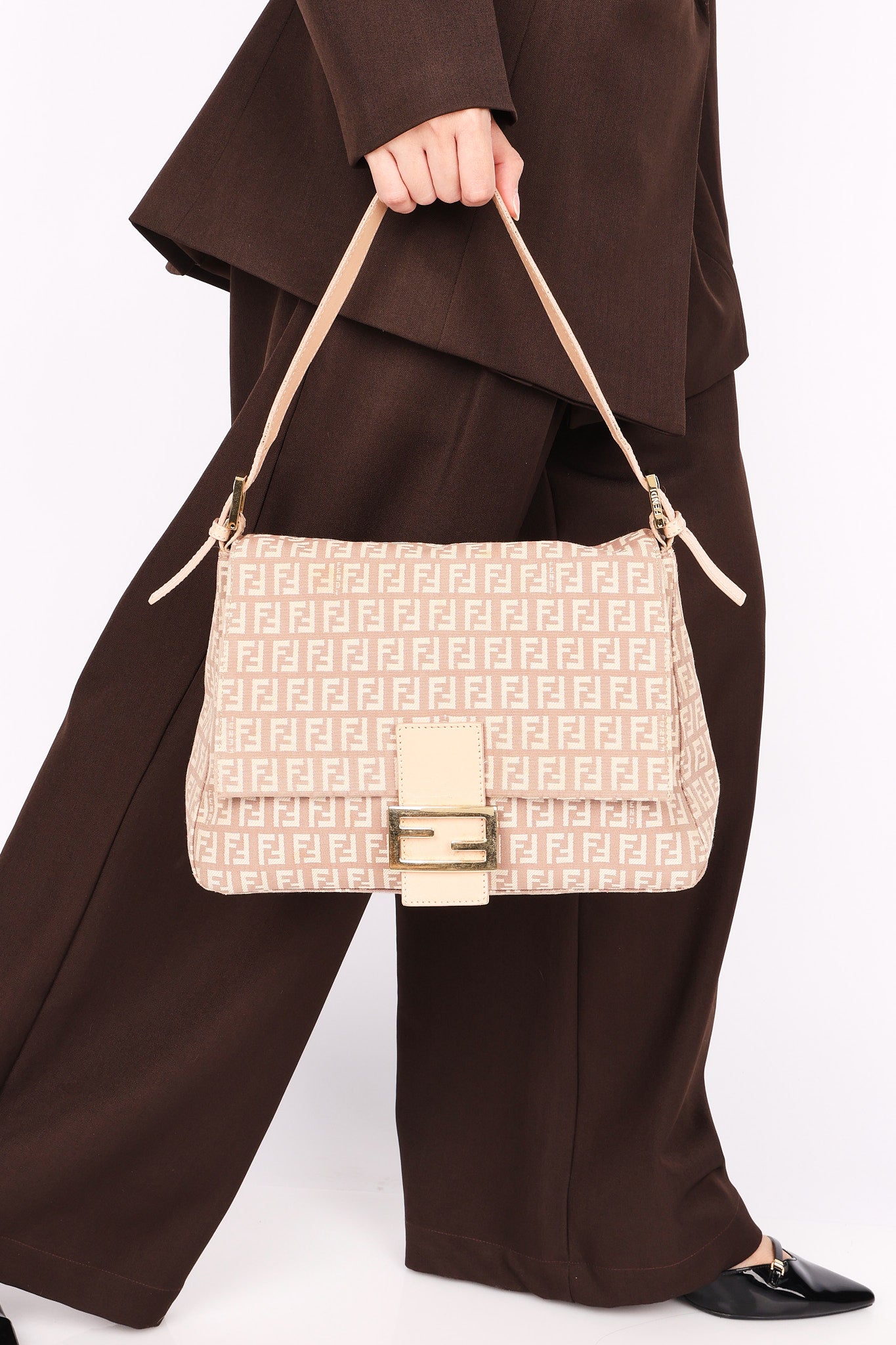 Fendi Zucchino Mamma Forever Baguette GHW
