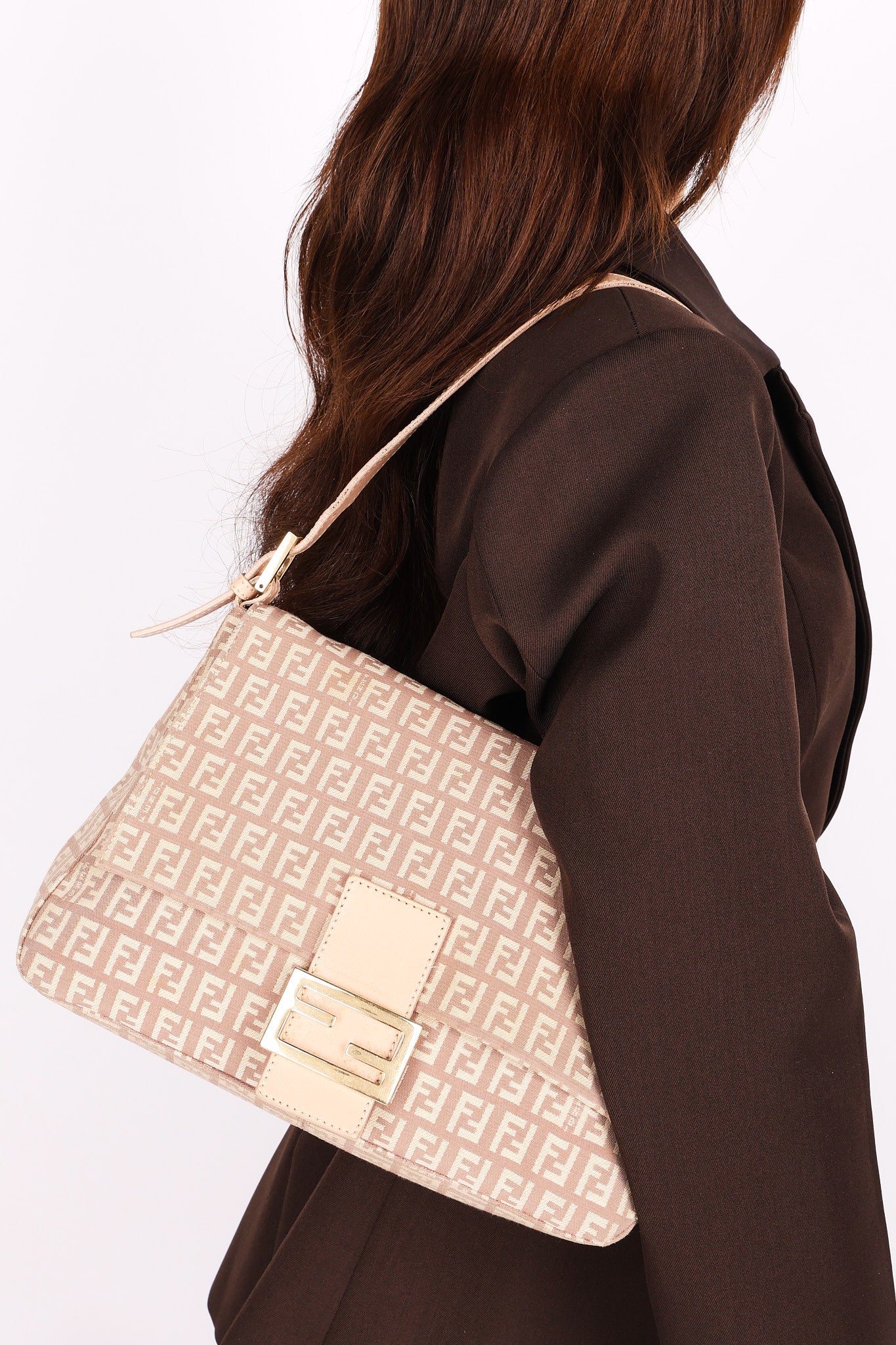 Fendi Zucchino Mamma Forever Baguette GHW