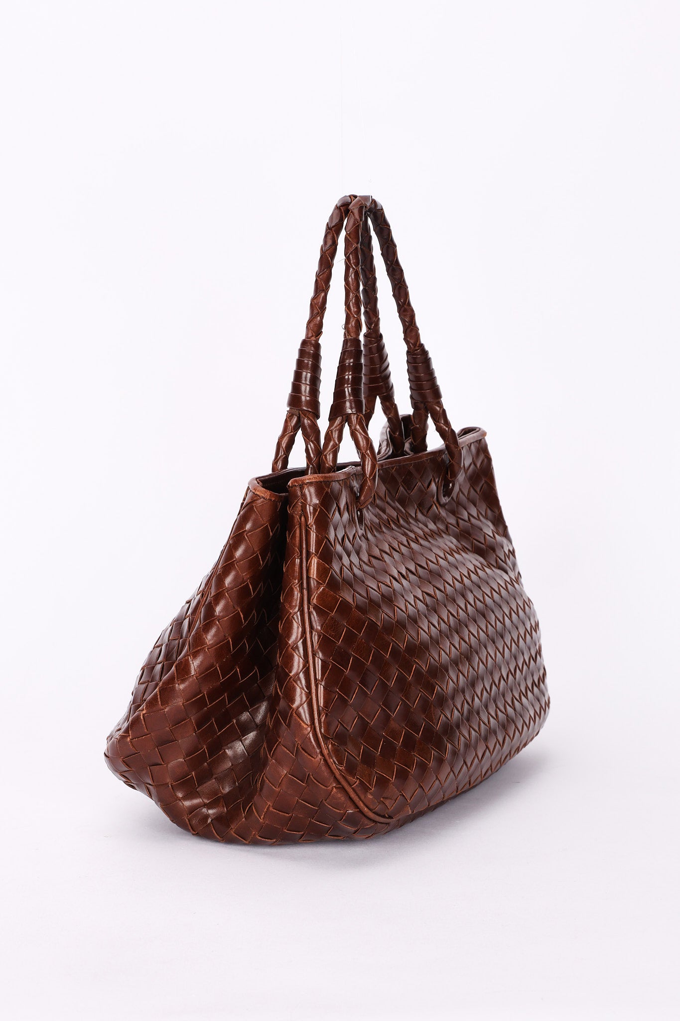 Bottega Veneta Intrecciato Top Handle Bag