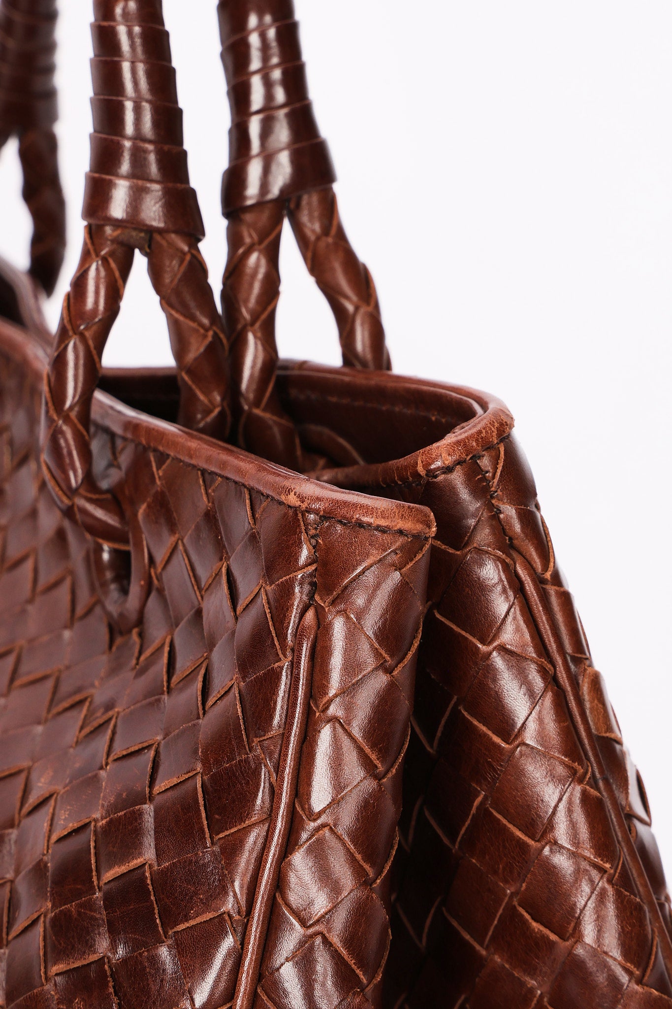 Bottega Veneta Intrecciato Top Handle Bag