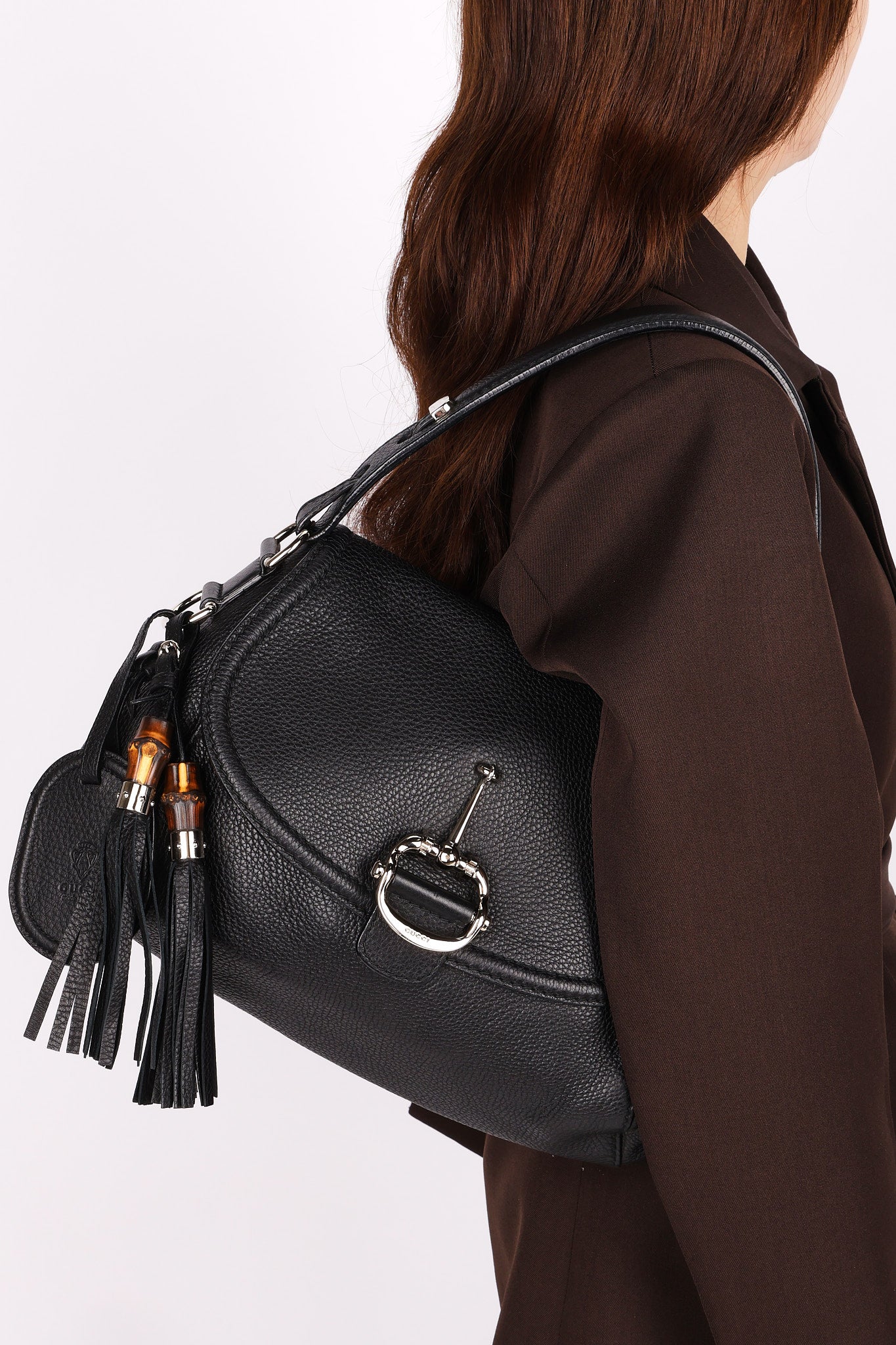 Gucci Techno Horsebit Shoulder Bag