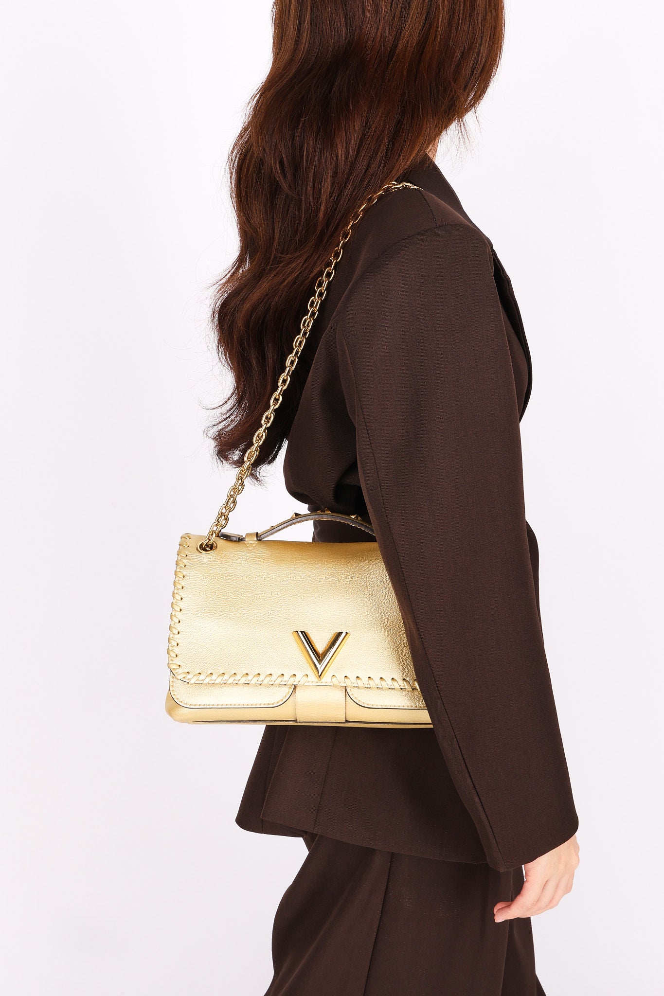 Louis Vuitton Very Chain Bag Metallic Gold