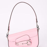 Gucci Mini Horsebit 1955 Asymmetric Shoulder Bag Pink