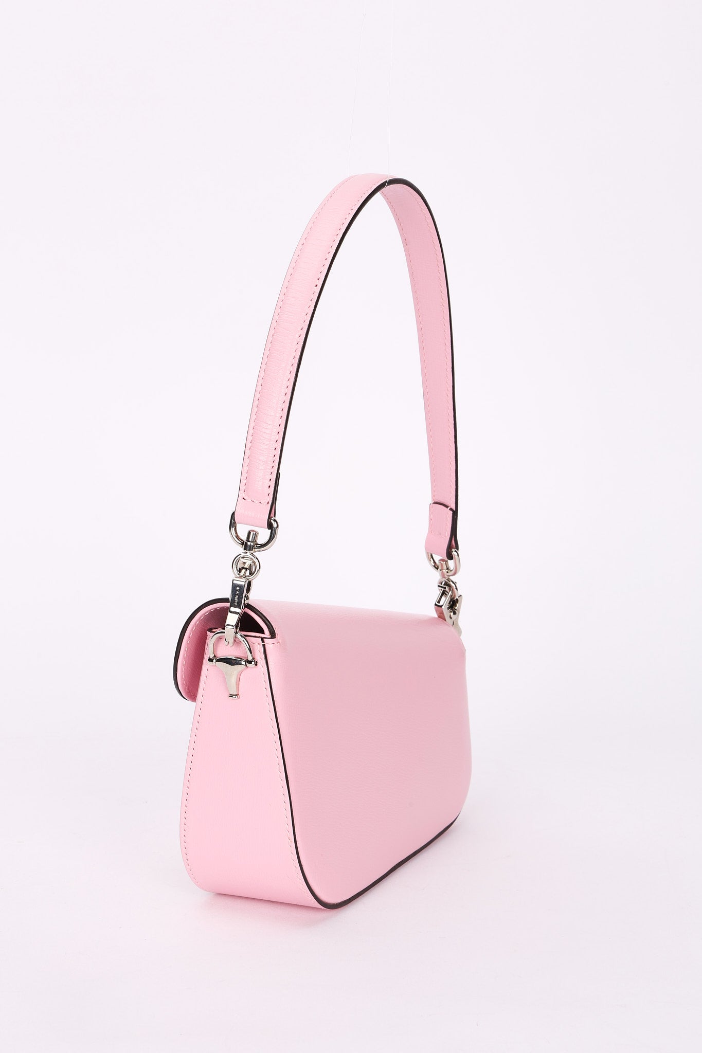 Gucci Mini Horsebit 1955 Asymmetric Shoulder Bag Pink