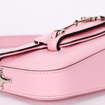 Gucci Mini Horsebit 1955 Asymmetric Shoulder Bag Pink
