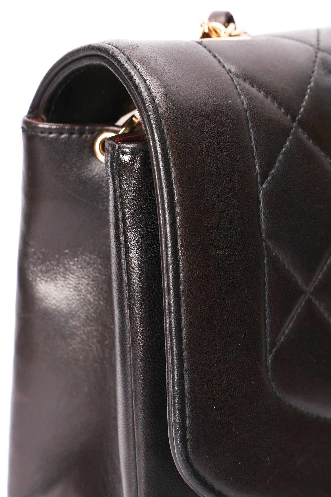 Chanel Medium Diana Flap Black Lambskin 24K GP