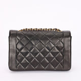 Chanel Medium Diana Flap Black Lambskin 1993 24K GP