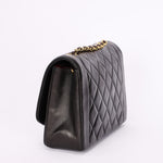 Chanel Medium Diana Flap Black Lambskin 24K GP