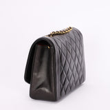 Chanel Medium Diana Flap Black Lambskin 24K GP