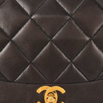 Chanel Medium Diana Flap Black Lambskin 24K GP