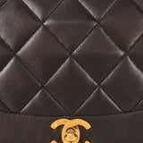 Chanel Medium Diana Flap Black Lambskin 24K GP