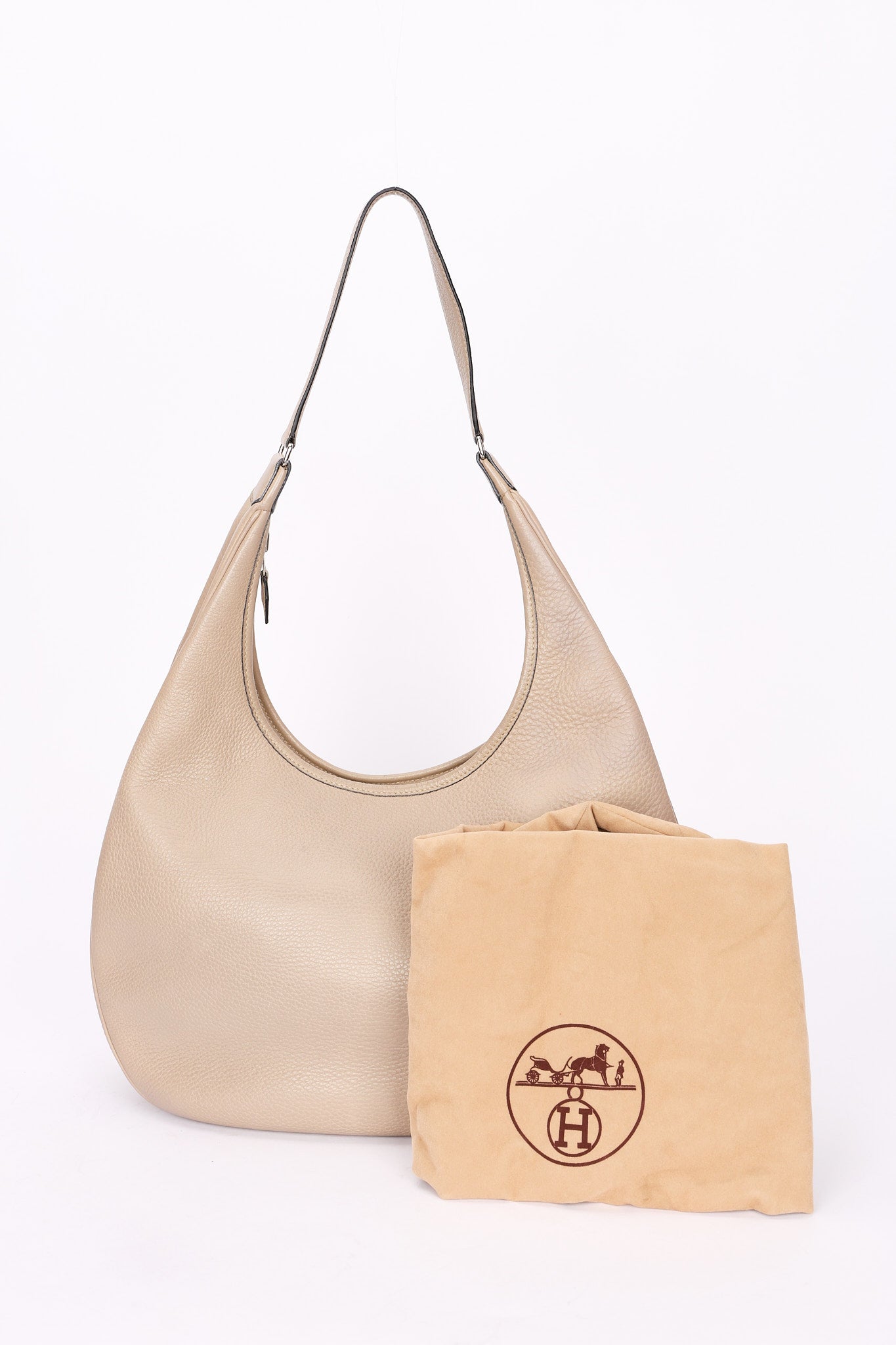 Hermès Gao Gris Tourtelle Clemence PHW