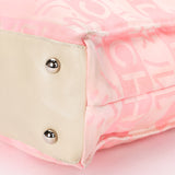 Chanel Ginza Pearl Tote Pink Canvas SHW