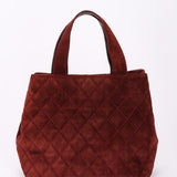 Chanel Trapezoid Tote Bordeaux Suede RHW