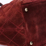 Chanel Trapezoid Tote Bordeaux Suede RHW