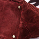 Chanel Trapezoid Tote Bordeaux Suede RHW
