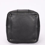 Chanel Square Stitch Bucket Bag Black Lambskin DSHW